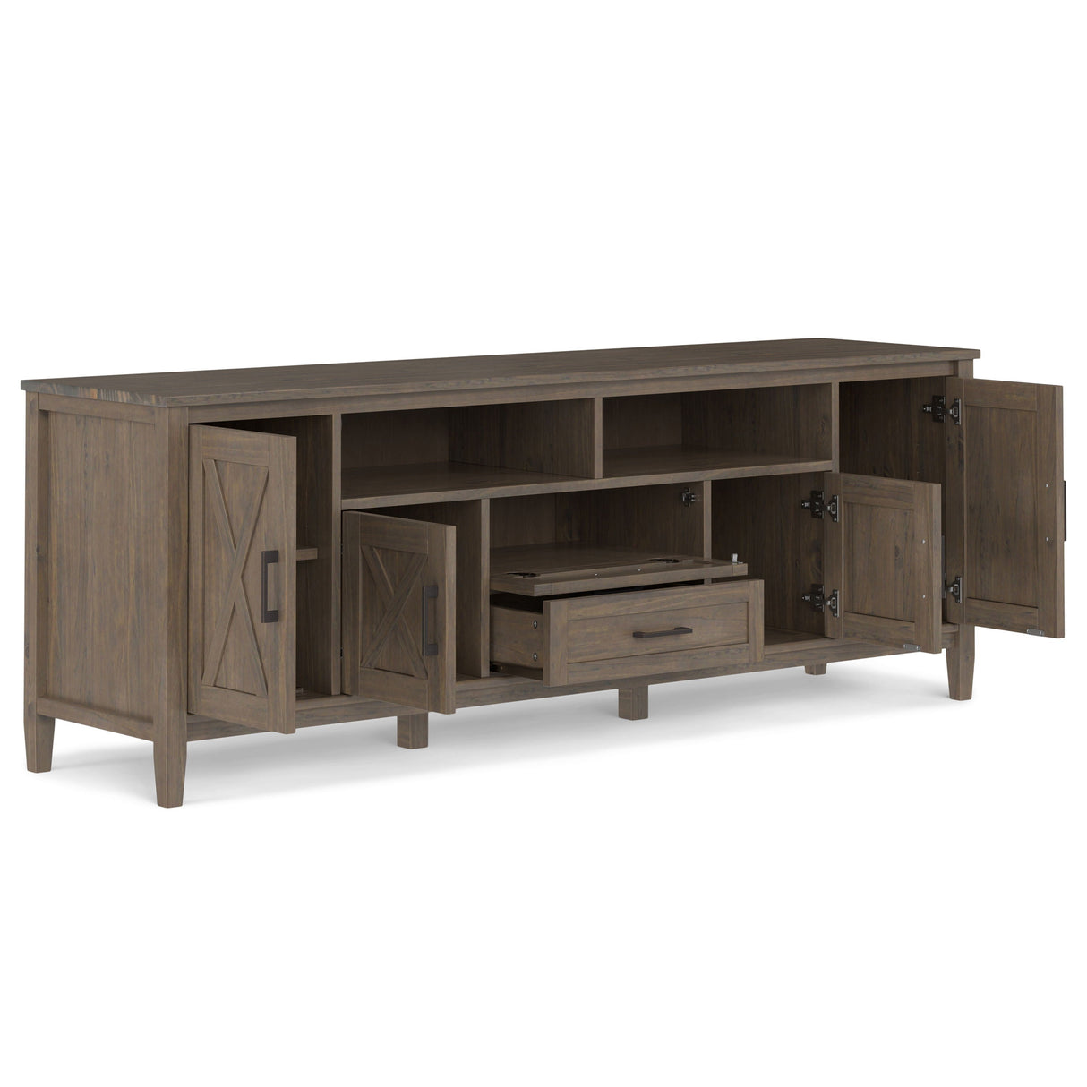 Ela - TV Media Stand - Smoky Brown by Couch.com