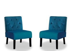 Reese - Living Room Armless Button Tufted Pattern Accent Chair (Set of 2) by Couch.com