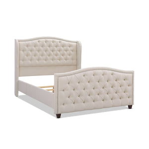 Marcella - Upholstered Shelter Headboard Bed Set by Couch.com
