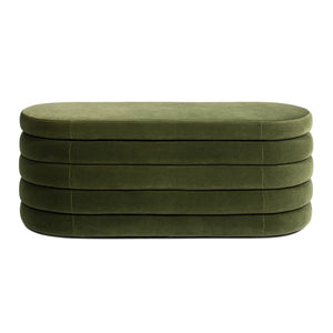 Fuji - Upholstered Oval Storage Bench by Couch.com