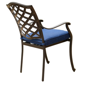 Rectangular Aluminum Dining Set With Cushions by Couch.com