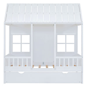 House Bed With Twin Size Trundle, Daybed by Couch.com