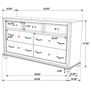 Randall White 5-Piece Queen Bedroom Set