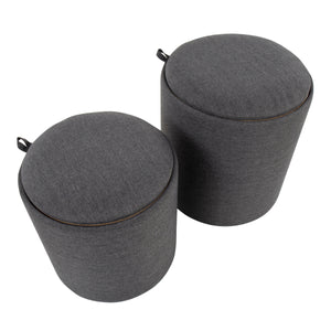 Tray - Contemporary Nesting Ottoman Set by Couch.com