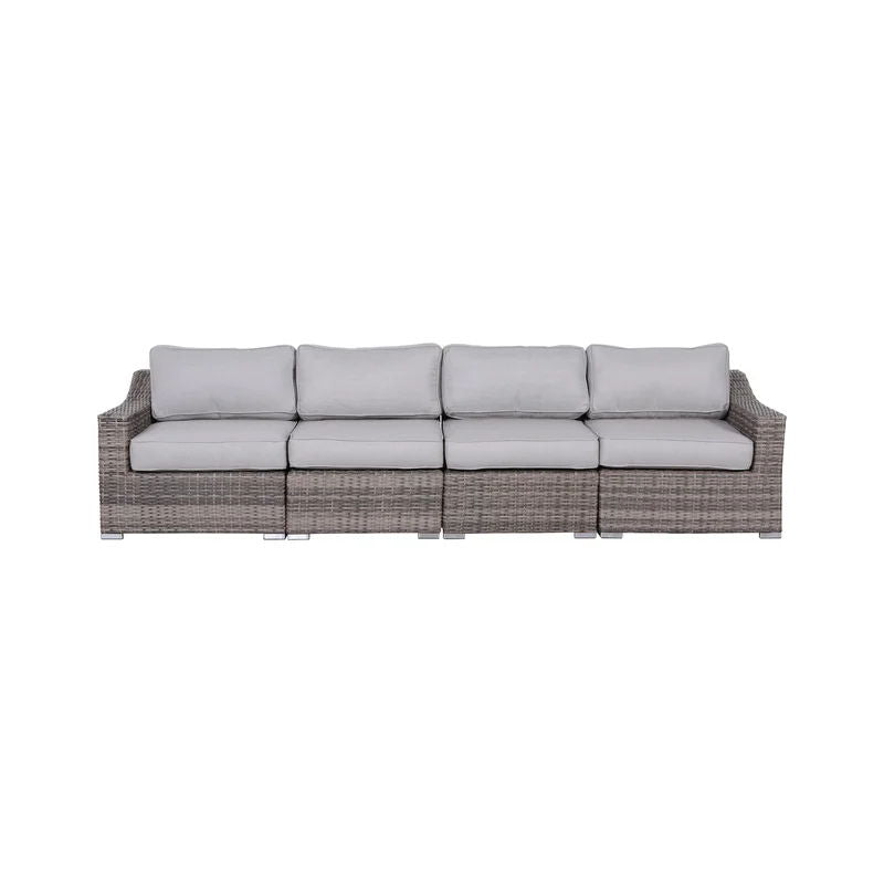Rattan Sectional Sofa Set With Cushions by Couch.com