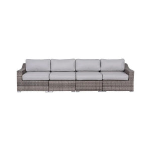 Rattan Sectional Sofa Set With Cushions by Couch.com