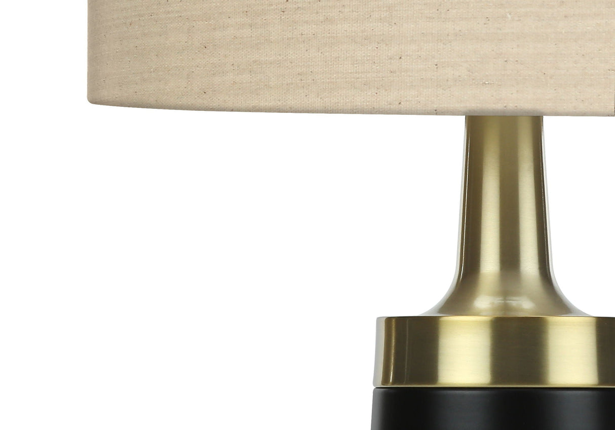 Lighting, Table Lamp, Resin, Contemporary - Black / Cream by Couch.com