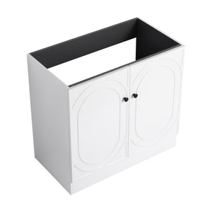 Modern Freestanding Bathroom Vanity With Soft Close Cabinet Doors
