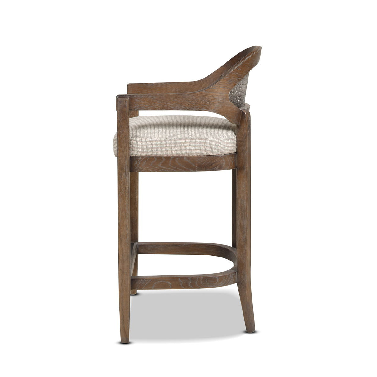 Americana - Mid-Century Modern Cane Back Counter Stool by Couch.com