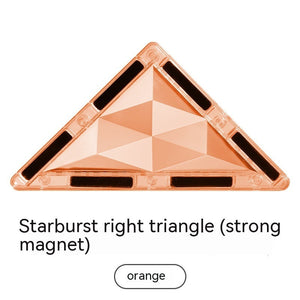 Color Window Asterism Magnetic Building Blocks Assembly