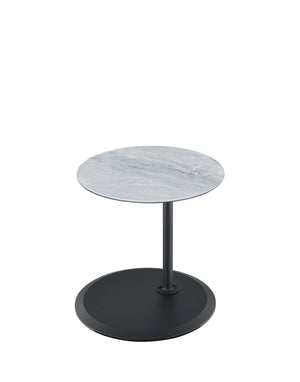Orbit - 15.5" End Table With Height Adjustable Marble Textured Top by Couch.com