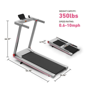 DeerRun A1 Series 6% Incline Foldable Treadmill——Upgraded Chip & NFC Support | 300Lbs-350Lbs, 7.5mph-10mph