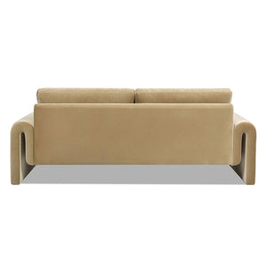 Mason - Arched Arm Sofa - Camel Brown Beige by Couch.com