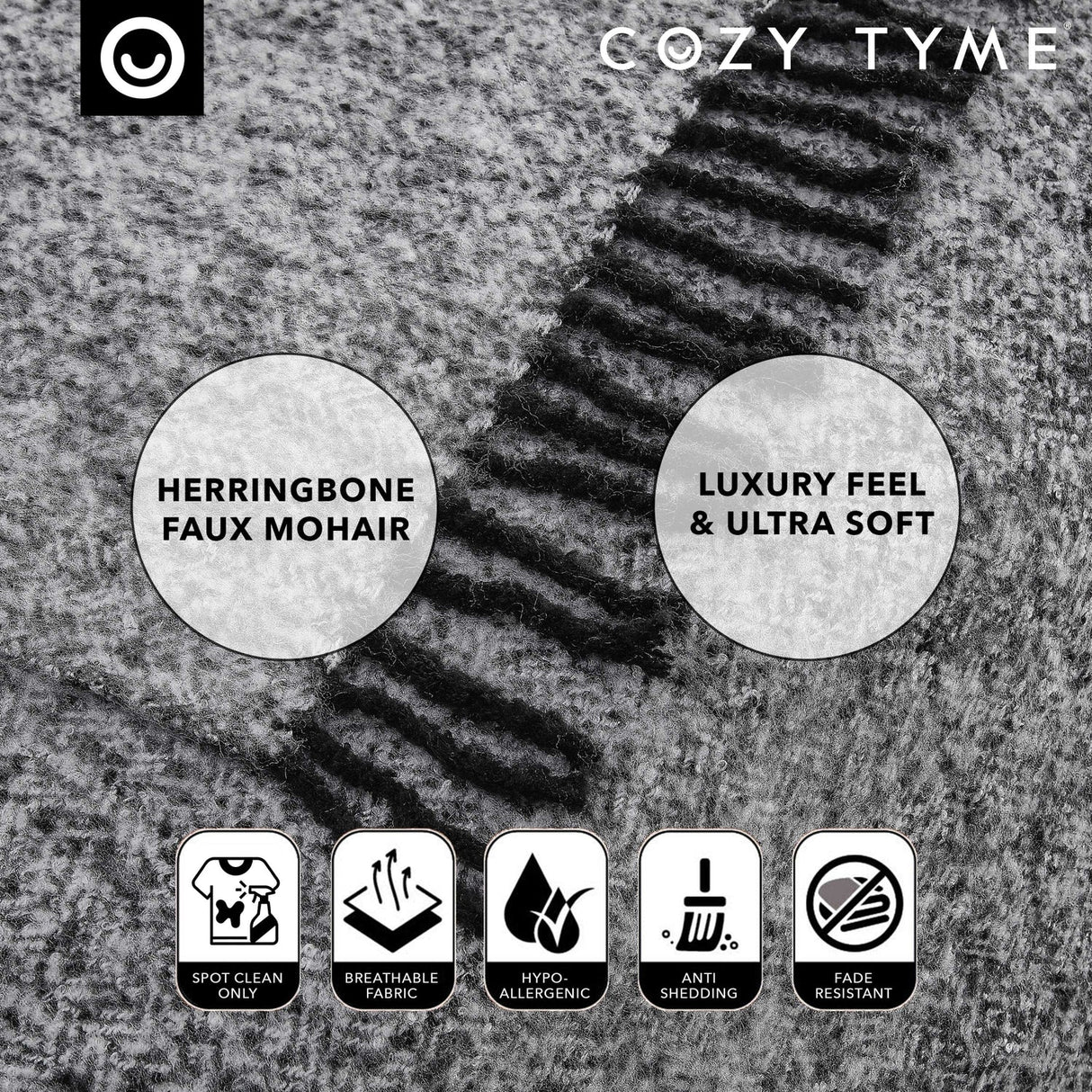 Samara Faux Mohair Throw