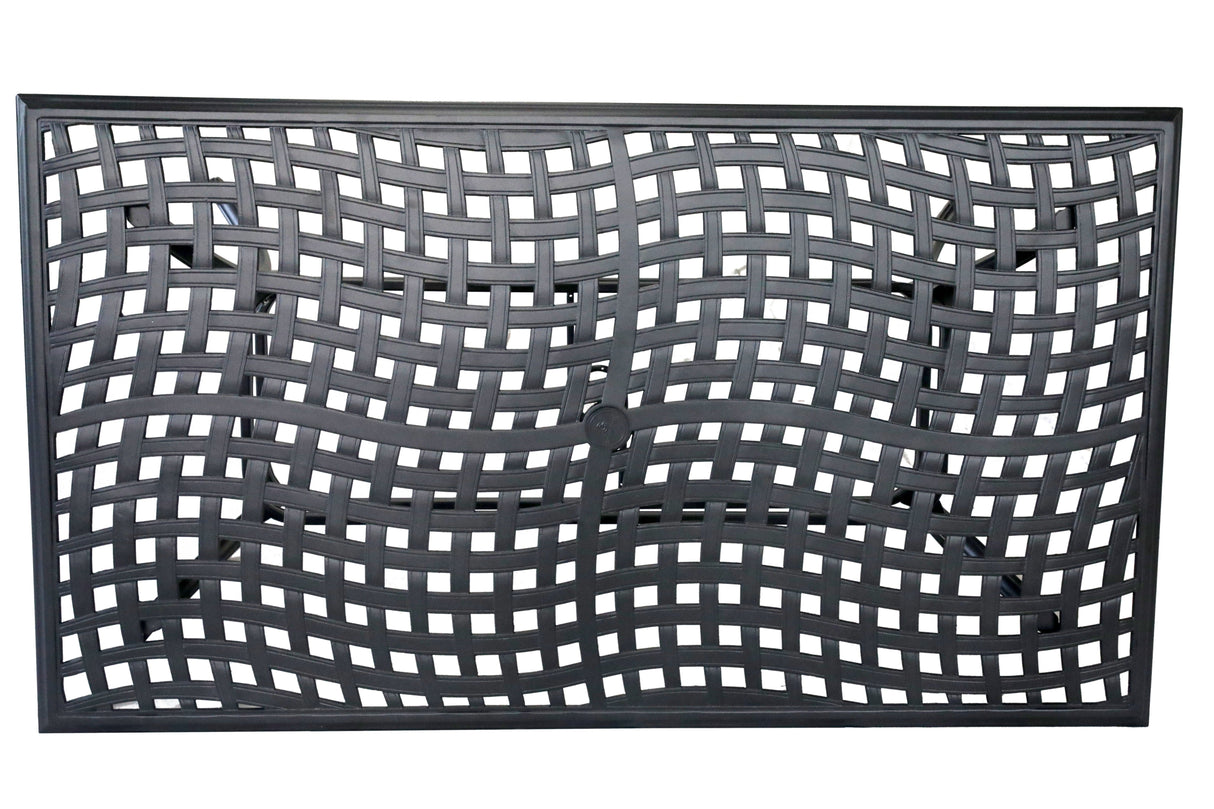 Rectangular Aluminum Dining Set With Cushions by Couch.com