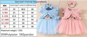 Girls' Sleeveless Short Top Mesh Dress