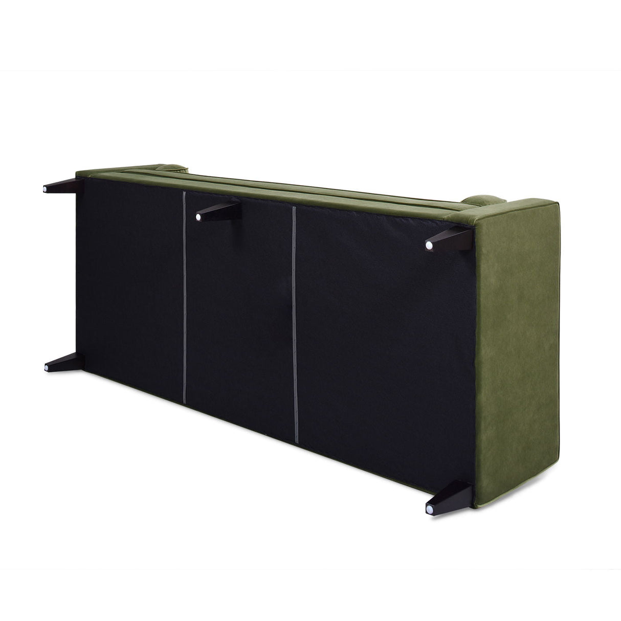 Nicholi - Mid-Century Modern Sofa - Olive Green by Couch.com