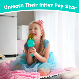 Contixo Kids Bluetooth Karaoke Microphone - Wireless, Portable, Ages 3+, Blue by Contixo