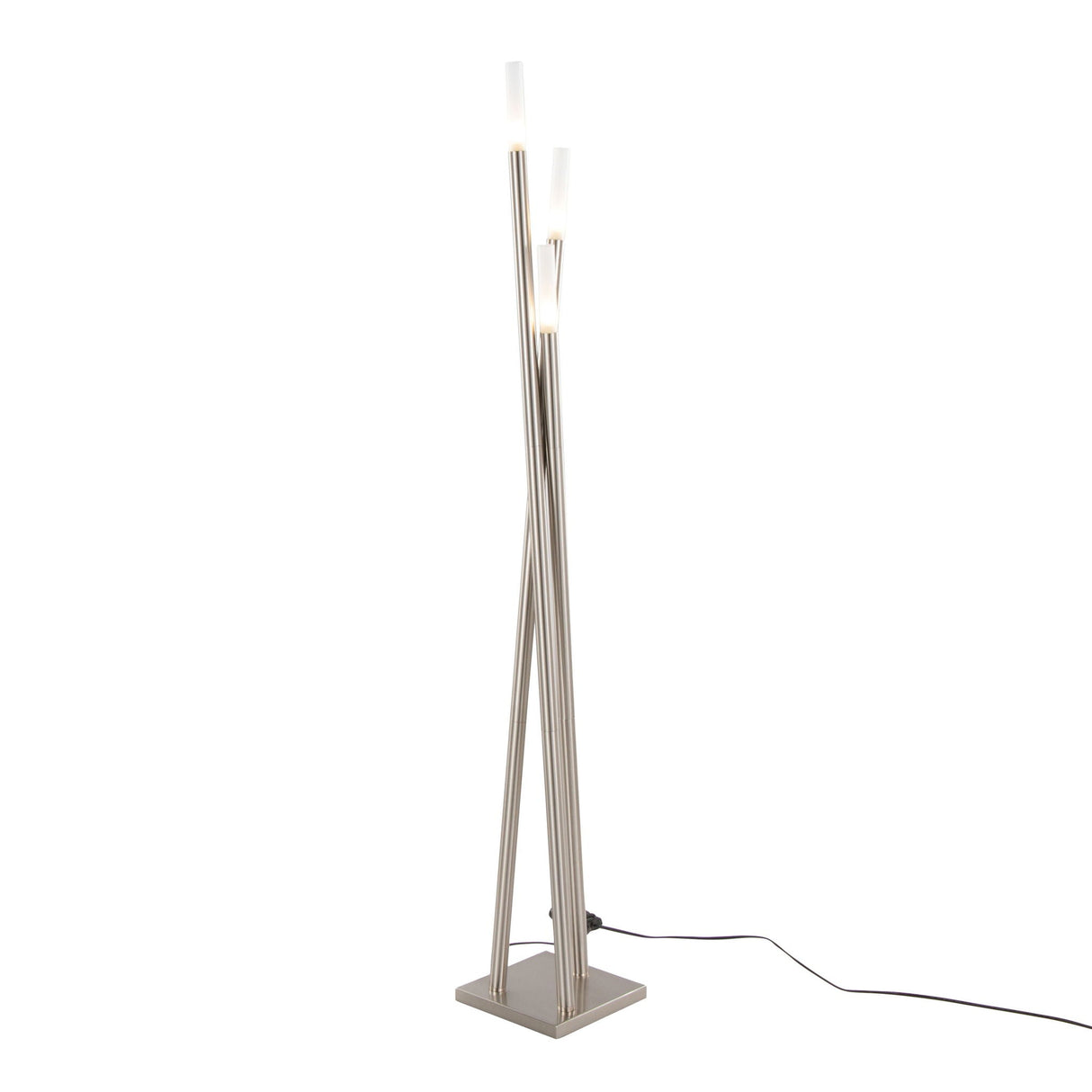 Icicle - Contemporary Floor Lamp - Nickel by Couch.com