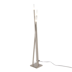 Icicle - Contemporary Floor Lamp - Nickel by Couch.com