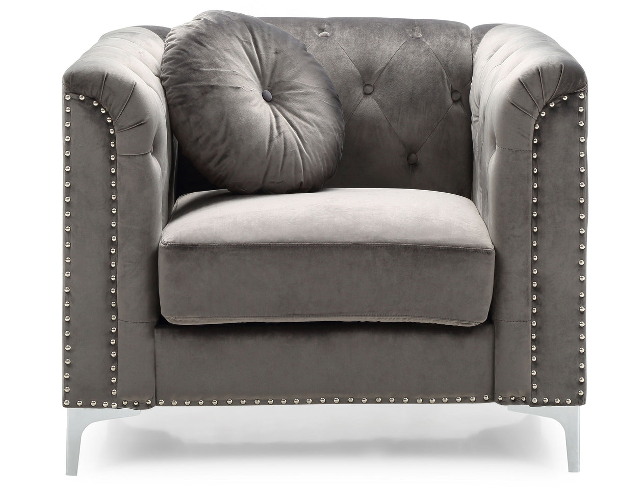 Contemporary Sloped Arm Chair by Couch.com
