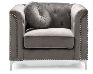 Contemporary Sloped Arm Chair by Couch.com