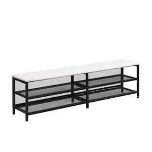Platform Bed With 2 Tier Storage Shelves, Storage Cabinet by Couch.com