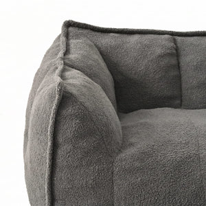 Pamapic 2-Seat Big Teddy Fabric Bean Bag Couch for Dorm Room & Bedroom