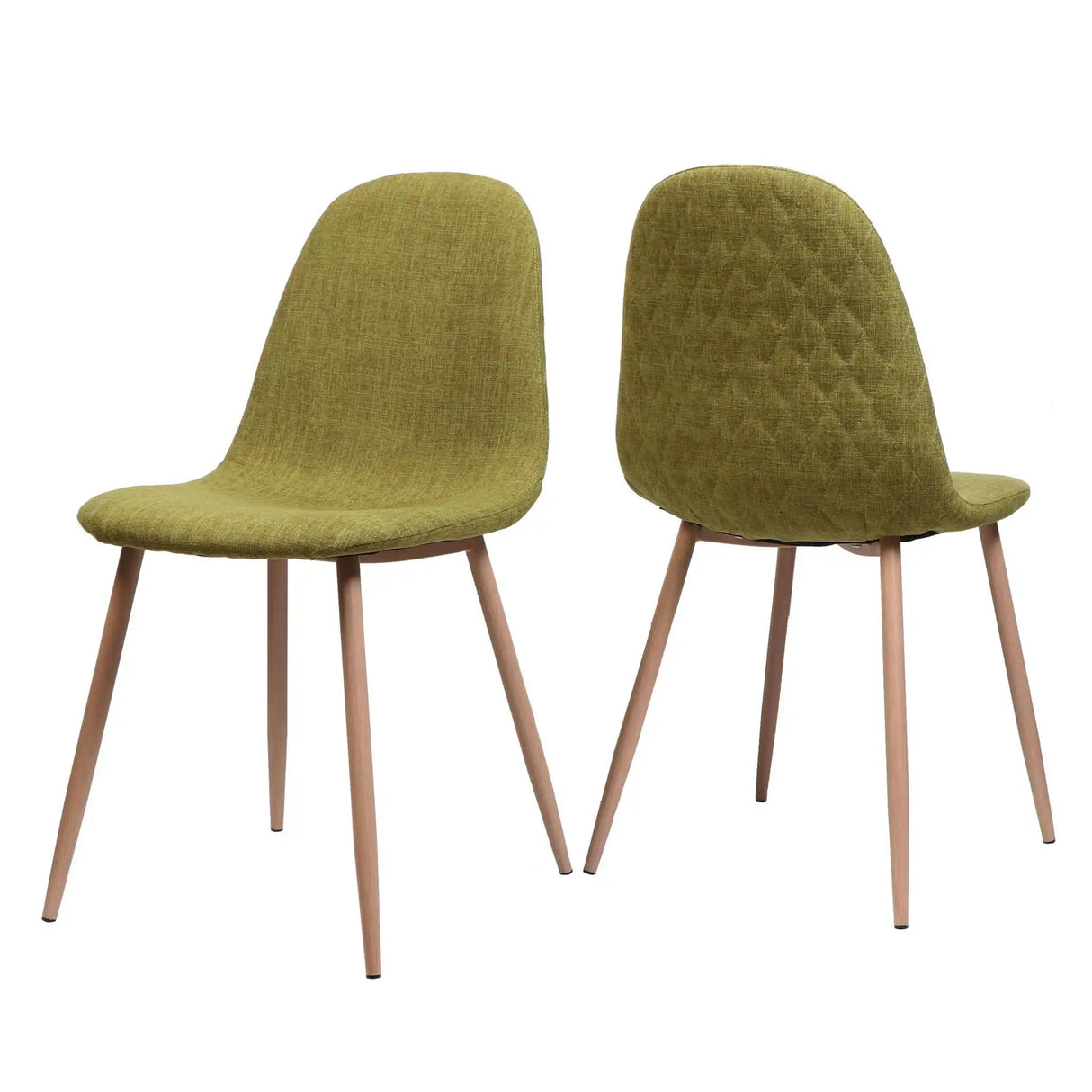 Elegant Dining Chair Set With Fabric Upholstery