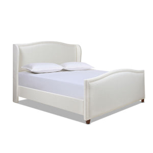 Carmen - Upholstered Wingback Panel Bed Frame by Couch.com