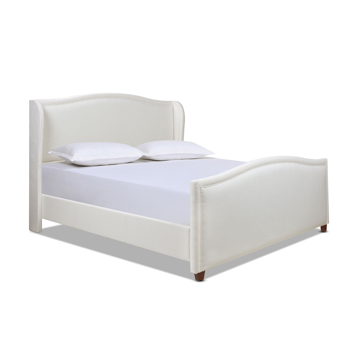 Carmen - Upholstered Wingback Panel Bed Frame by Couch.com