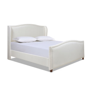 Carmen - Upholstered Wingback Panel Bed Frame by Couch.com