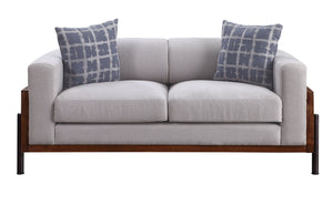 Pelton - Loveseat With 2 Toss Pillows - Walnut by Couch.com