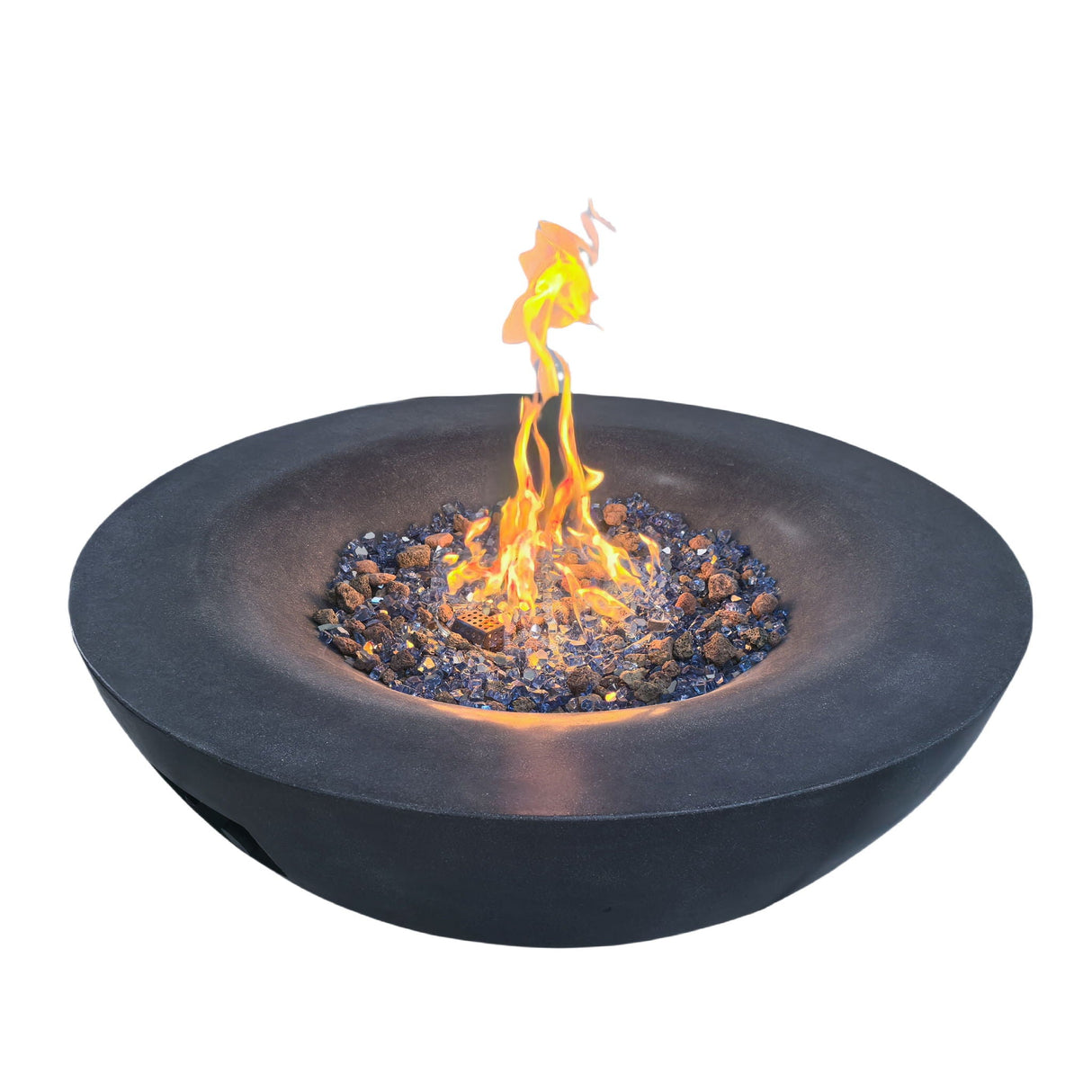 Outdoor Concrete Propane Gas Fire Pit Bowl by Couch.com
