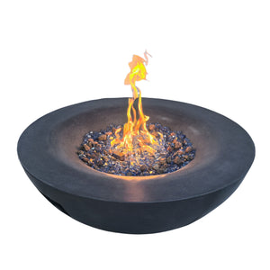 Outdoor Concrete Propane Gas Fire Pit Bowl by Couch.com