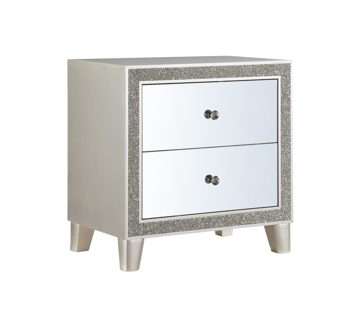 Sliverfluff - Mirrored Nightstand - Champagne by Couch.com
