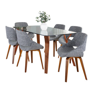 Folia Fabrico - 7 Piece Mid Century Modern Dining Set by Couch.com