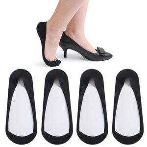 Soxbang Womens TRULY No Show Socks for Flats Heels Non Slip Cotton Ultra Low Cut Liner Socks(4-Black,8-9.5) 8-9.5 4-black