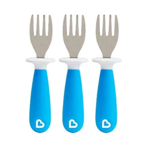 Munchkin Raise Toddler Fork Set Blue 3 Piece Set