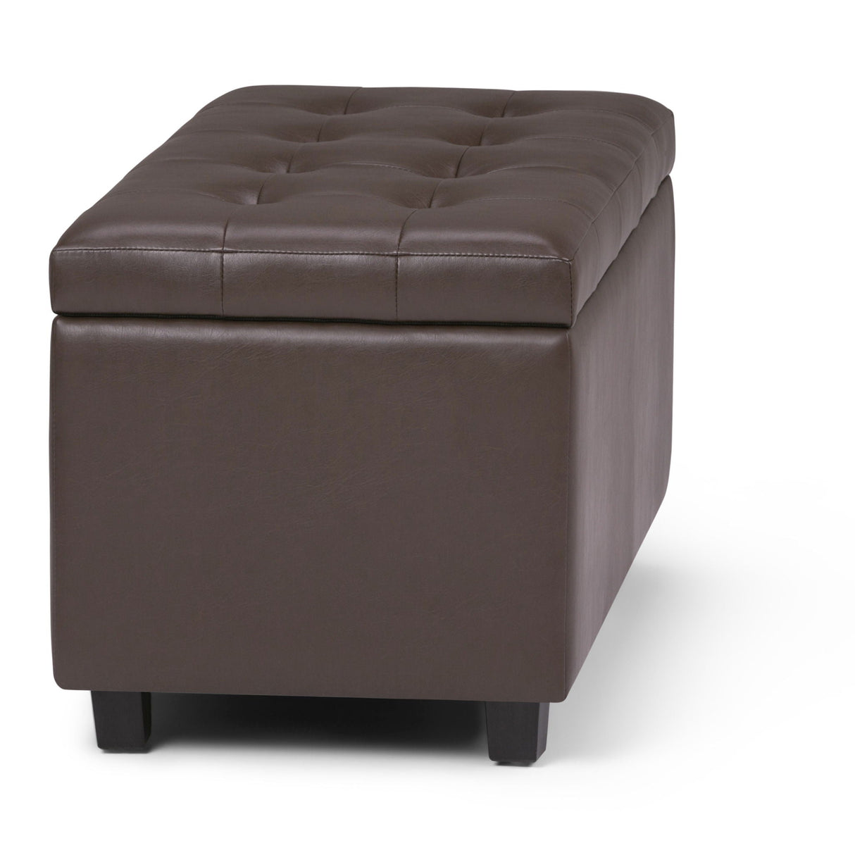 Cosmopolitan - Storage Ottoman - Chocolate Brown by Couch.com