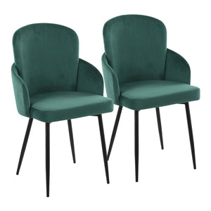 Dahlia - Contemporary Elegant Design Dining Chair (Set of 2) by Couch.com