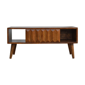 Prism Sliding Media Unit - Chestnut by Couch.com