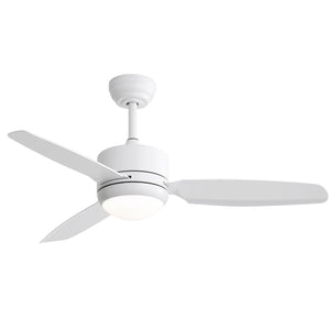 New Design Ceiling Fan With Lights 3 ABS Blades 6 - Speed DC Motor - White by Couch.com