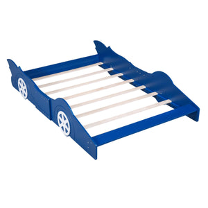Race Car Shaped Platform Bed & Wheels by Couch.com