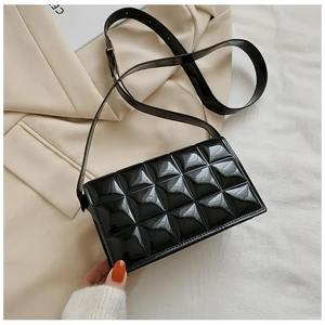 Fabulous Luxury Shoulder Bag Shiny Pu Leather Crossbody Bags For Women Small Flap Handbag Designer Female Messenger Bags
