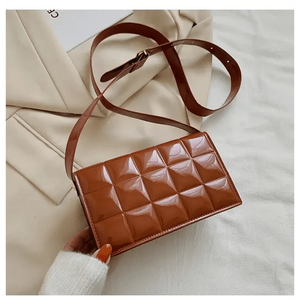 Fabulous Luxury Shoulder Bag Shiny Pu Leather Crossbody Bags For Women Small Flap Handbag Designer Female Messenger Bags