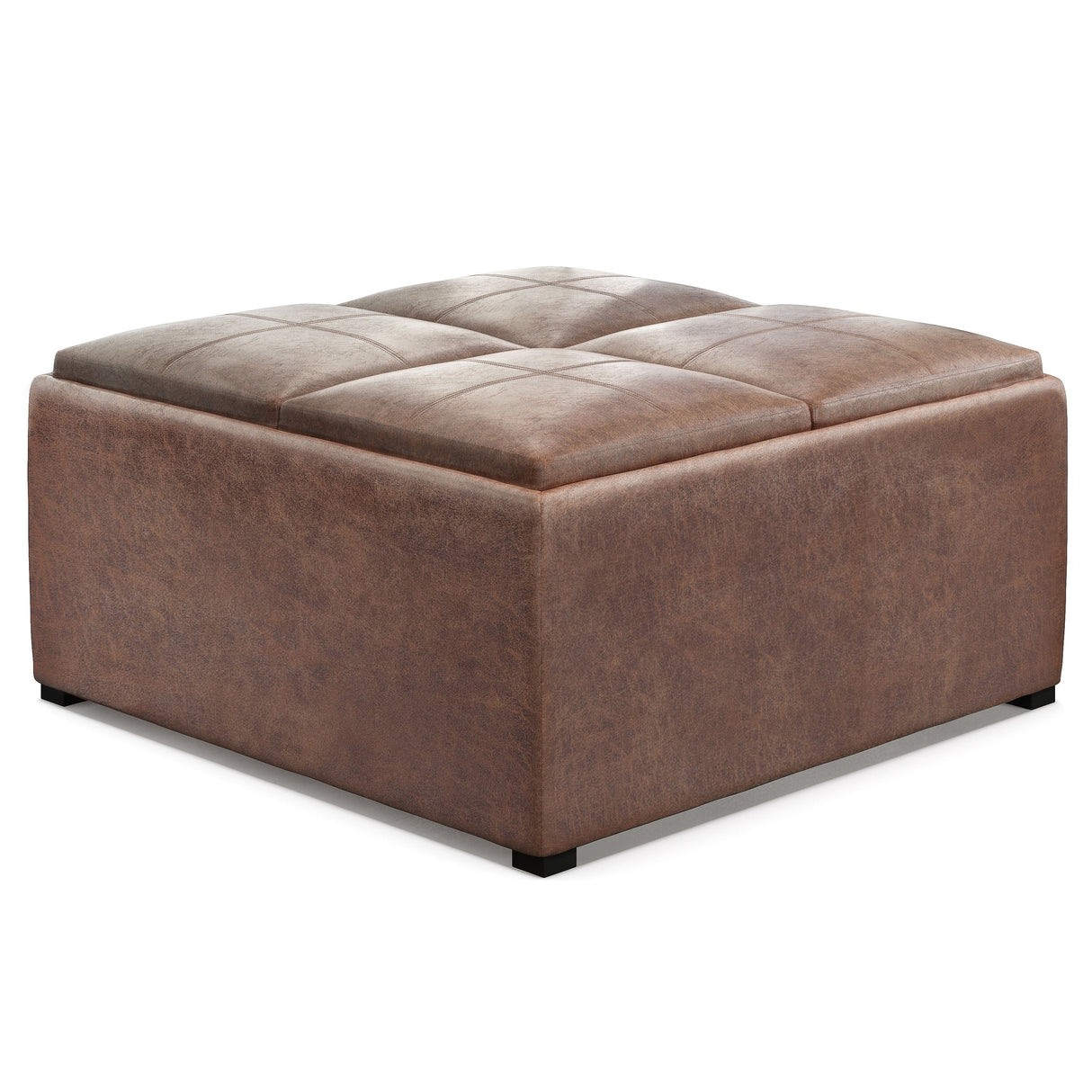 Avalon - Square Coffee Table, Storage Ottoman by Couch.com