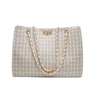Famous Designer Pu Leather Chain Shoulder Bag/Crossbody Bags With High Quality And Large Capacity For Ladies And Girls