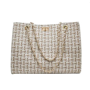 Famous Designer Pu Leather Chain Shoulder Bag/Crossbody Bags With High Quality And Large Capacity For Ladies And Girls