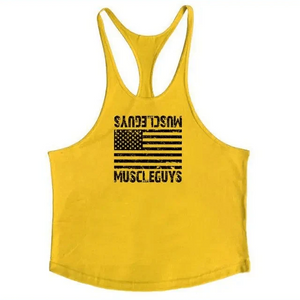 Fashion Bodybuilding Cotton Gym Sleeveless Shirt Men Fitness Vest Modern Singlet Sportswear Workout Tank Top Gym Mens Back Tank Top Vest Muscle Fashion Stringer Clothing Bodybuilding Singlets Fitness Workout Sleeveless Sports Shirt